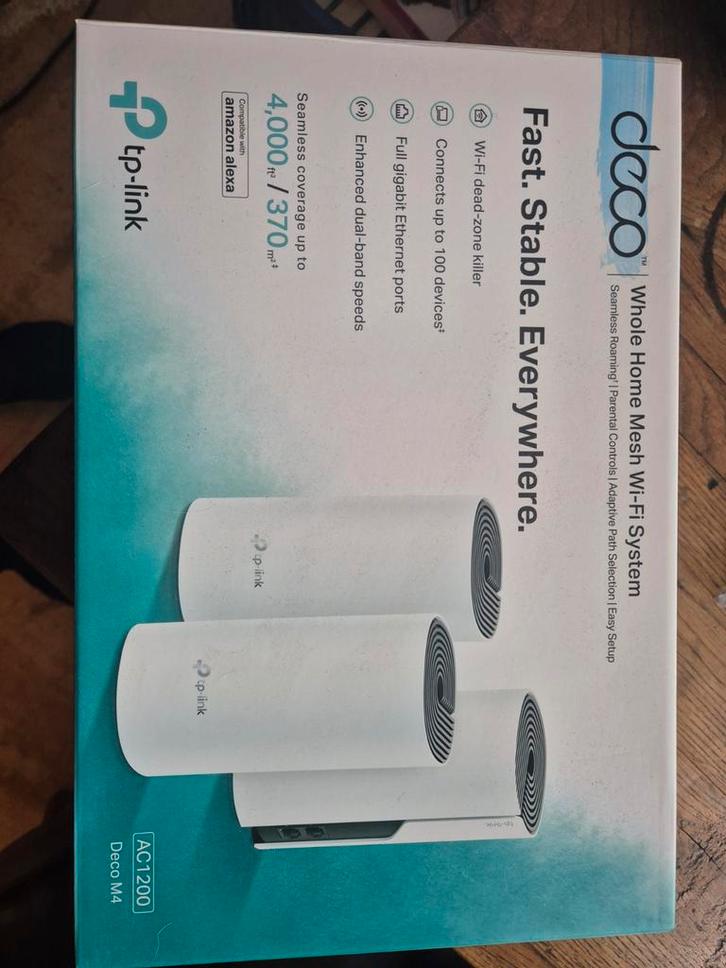 TP-Link Deco M4 Mesh WiFi Systeem, Computers en Software, Accesspoints, Zo goed als nieuw, Ophalen of Verzenden