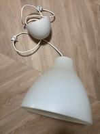 Witte hanglamp, Ophalen of Verzenden, Gebruikt, Kunststof, Minder dan 50 cm