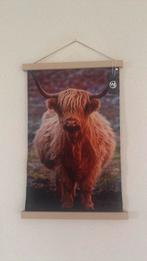 decoratie Schotse hooglander op een doek, Ophalen of Verzenden, Zo goed als nieuw