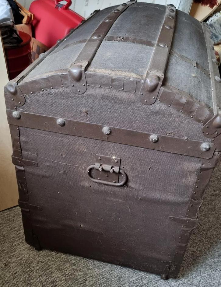 Vintage Oude Scheepskoffer / Reiskoffer, Antiek en Kunst, Antiek | Woonaccessoires, Ophalen