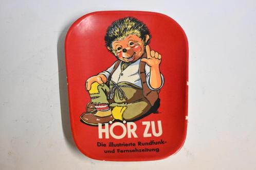 Mecki egel op toonbankschaaltje wisselgeld schaal hör zu, Verzamelen, Merken en Reclamevoorwerpen, Gebruikt, Gebruiksvoorwerp