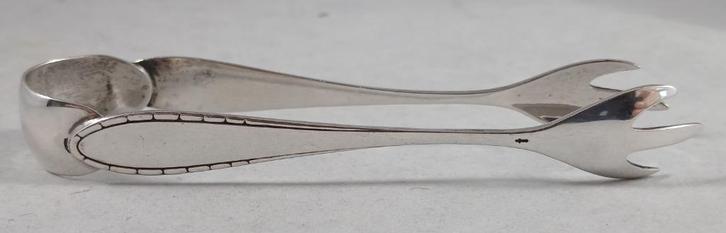 Klontjestang antiek 835 zilver, Antiek en Kunst, Antiek | Goud en Zilver, Zilver, Ophalen of Verzenden