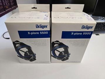 2x Dräger X-plore 5500 volgelaatsmasker beschikbaar voor biedingen