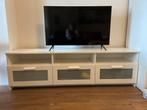 White TV cabinet (not with TV), Ophalen, 150 tot 200 cm, Zo goed als nieuw, Minder dan 100 cm