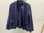 Nacht bkauw Tricot jasje merk Ned, maat XL, Ophalen of Verzenden, Zo goed als nieuw, Maat 46/48 (XL) of groter, Blauw