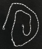 Ketting Tibet zilver 60 CM lang open platte schakel -NIEUW-, Nieuw, Ophalen of Verzenden, Zilver, Zilver