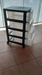Ladekast op Wieltjes - 4 Laden, Huis en Inrichting, Kasten | Ladekasten, Ophalen, Minder dan 50 cm, Gebruikt, 3 of 4 laden