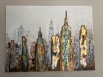 Schilderij skyline 3D effect 120 x 90cm, Antiek en Kunst, Kunst | Schilderijen | Modern, Ophalen