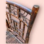 Vintage Chippendale  bamboe  eetkamerstoelen Chinoiserie, Ophalen, Bruin, Huysmans, Huysmans Doorwerth