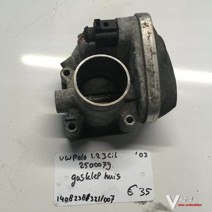 Vw Polo 1.2 B 3 cilinder 2003 Wagennr 2500079  Gasklephuis, Auto-onderdelen, Brandstofsystemen, Gebruikt, Ophalen of Verzenden