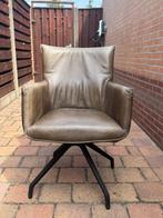 6 lederen (en draaibare) eetkamerstoelen (3 jaar oud), Huis en Inrichting, Stoelen, Ophalen, Gebruikt, Modern, maar past ook in traditionele stijl
