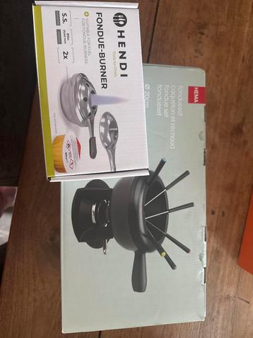 Fondueset HEMA met Hendi brander - Nieuw beschikbaar voor biedingen