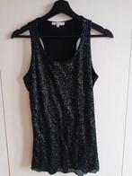 M Nieuw leuke top zwart + pailletten op de front feestdagen, Maat 38/40 (M), Zwart, Luc-Ce, Nieuw