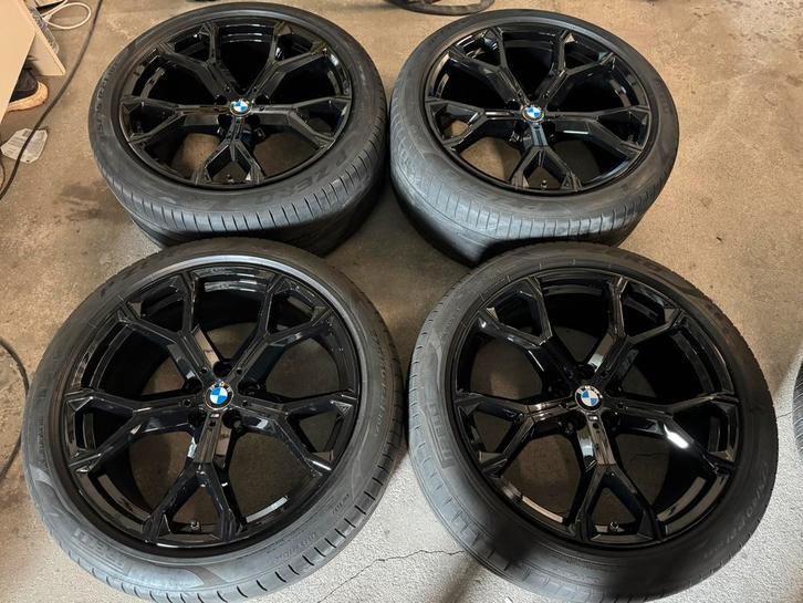 21 INCH ORIGINELE VELGEN BMW X5 X6 G05 G06 STYLE 741 M, Auto-onderdelen, Banden en Velgen, Banden en Velgen, Zomerbanden, 21 inch