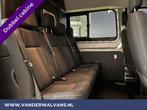Ford Transit 2.0 TDCI 131pk L3H2 Dubbele Cabine Euro6 Airco, Auto's, Stof, 4 cilinders, 2500 kg, Wit