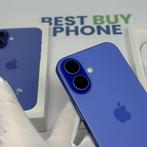 iPhone 16 128GB blauw /100% batt /kras vrij /garantie, 128 GB, Apple, Blauw, Zonder simlock