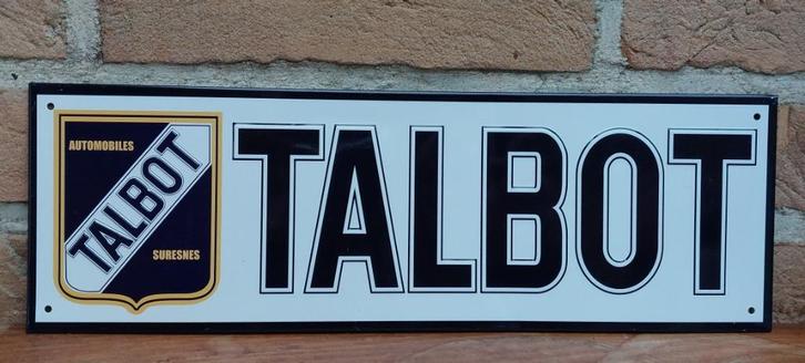 Reclamebord Talbot, Verzamelen, Automerken, Motoren en Formule 1, Nieuw, Auto's, Ophalen of Verzenden
