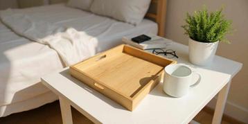 Boho styling met een simpel houten dienblad  g25063 beschikbaar voor biedingen