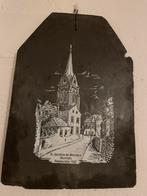 Originele leisteen dakpan met kerk Bocholtz, Ophalen of Verzenden, Gebruikt, Overige typen, Christendom | Katholiek