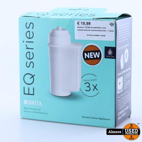 Siemens TZ70033A waterfilters voor volautomatische espressom, Witgoed en Apparatuur, Koffiezetapparaten, Nieuw