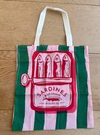 Gekleurde Canvas Tas Shopper Met Vissen Sardientjes Nieuw, Sieraden, Tassen en Uiterlijk, Tassen | Damestassen, Ophalen of Verzenden