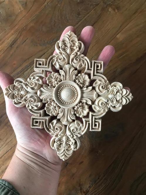 Chinees houtsnijwerk ornament mandala applique console chine, Huis en Inrichting, Woonaccessoires | Overige, Nieuw, Ophalen of Verzenden