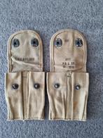 WWI - U.S. - pistool .45 cal munitie tasjes - Origineel!, Verzamelen, Militaria | Tweede Wereldoorlog, Ophalen of Verzenden, Landmacht