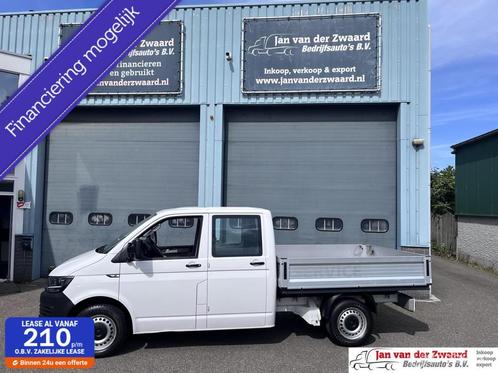 Volkswagen Transporter Pick up Openlaadbak 2.0 TDI EURO 6 Du, Auto's, Bestelauto's, Particulier, Te koop, ABS, Airbags, Airconditioning