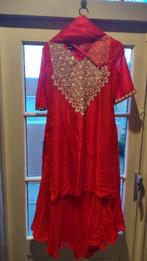 Rode Sari / Red Saree, Kleding | Dames, Galajurk, Zo goed als nieuw, Rood, Ophalen