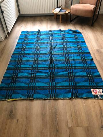 Vintage Plaid Deken - Gravesteyn Wol geruit ruiten beschikbaar voor biedingen