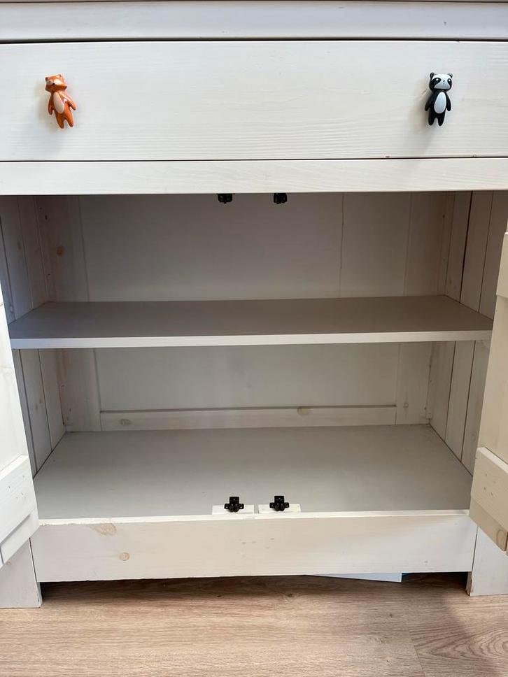 Complete Babykamer - Bed, Commode, Kast, Kinderen en Baby's, Kinderkamer | Commodes en Kasten, Zo goed als nieuw, Commode, 90 tot 105 cm