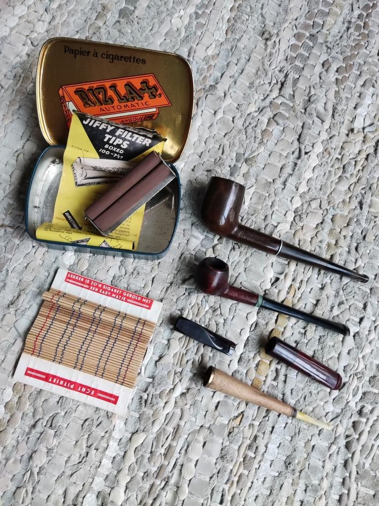 Rookwaren, pitriet, Rizla volautomaat, pijpen, Rizla bl, Verzamelen, Ophalen of Verzenden, Gebruikt, Sigarenbandjes