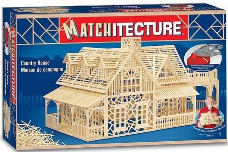 Matchitecture  houten stokjes  lucifers houtjes, Hobby en Vrije tijd, Modelbouw | Overige, Zo goed als nieuw, 1:50 tot 1:144, Ophalen of Verzenden