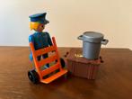 Vintage Playmobil cargomedewerker + bagage (1975), Ophalen of Verzenden, Gebruikt