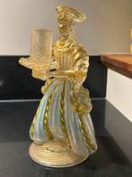 Murano Venetiaans glas Dame met kandelaar., Ophalen of Verzenden