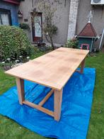 Eiken eetkamertafel 240x100 - Ruim en Stijlvol!, Ophalen, Gebruikt, 100 tot 150 cm, Eikenhout