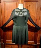 Gothic Witch pentagram zwart skater jurkje 46-48, Kleding | Dames, Jurken, Ophalen of Verzenden, Nieuw, Maat 46/48 (XL) of groter