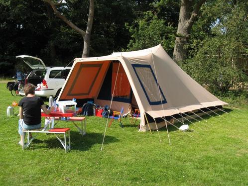 Vrijbuiter 4 persoons piramide tent, Caravans en Kamperen, Tenten, tot en met 4, Gebruikt, Ophalen