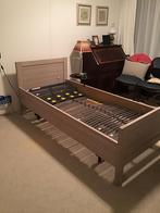 Elektrisch verstelbaar bed voor senioren, Ophalen, 90 cm, Eenpersoons, Beige