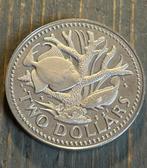 2 Dollars 1973 Barbados, Postzegels en Munten, Munten | Amerika, Ophalen of Verzenden, Zuid-Amerika, Losse munt
