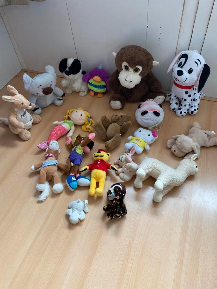 Super veel knuffels, Kinderen en Baby's, Speelgoed | Knuffels en Pluche, Gebruikt, Overige typen, Ophalen of Verzenden