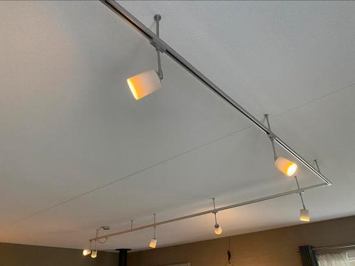 Paulmann U-rail set met 8 spotjes, Huis en Inrichting, Lampen | Plafondlampen, Zo goed als nieuw, Ophalen of Verzenden