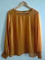 Zeeman okergele oranje blouse maat 40 licht doorschijnend, Ophalen of Verzenden, Zo goed als nieuw, Maat 38/40 (M), Oranje