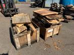 2 pallet kisten grof haardhout, Minder dan 3 m³, Ophalen, Overige houtsoorten, Blokken