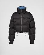 Re-nylon cropped down jacket - Prada, Kleding | Dames, Jassen | Winter, Ophalen of Verzenden, Zo goed als nieuw, Zwart