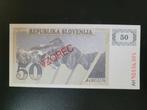 Slovenië pick 5s1 1990 UNC VZOREC SPECIMEN, Postzegels en Munten, Bankbiljetten | Europa | Niet-Eurobiljetten, Los biljet, Ophalen of Verzenden