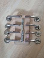 4 Eenvoudige Deurklinkensets, Ophalen of Verzenden, Gebruikt, Overige materialen, Klink of Kruk