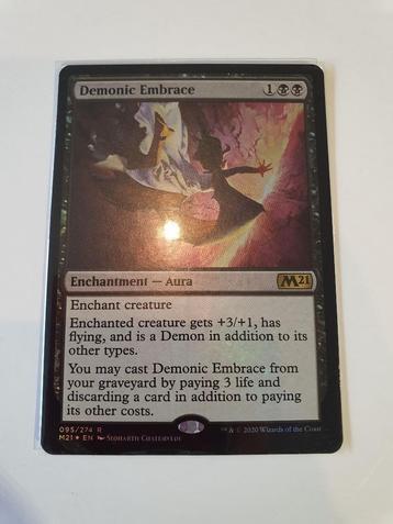 MTG Demonic Embrace serie M21(foil)