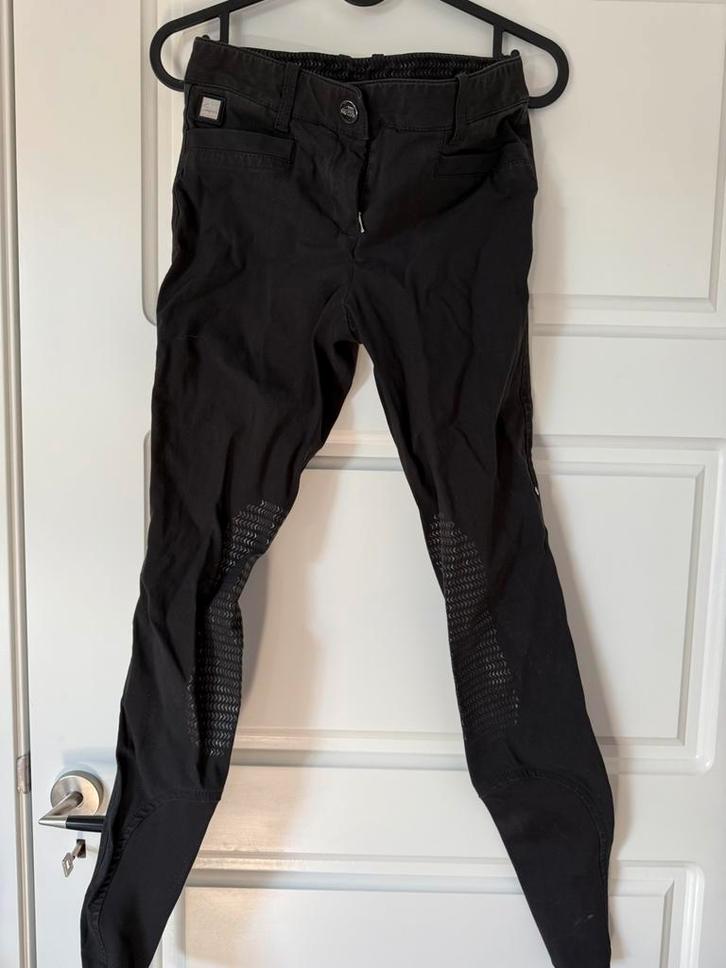 Zwarte Equiline rijbroek maat IT40/NL36, Dieren en Toebehoren, Paardrijkleding, Gebruikt, Dames, Kinderen, Onderkleding, Ophalen of Verzenden