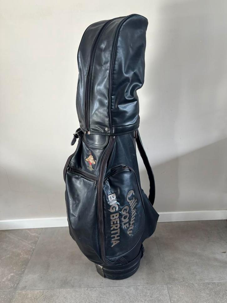 Vintage Lederen Callaway Big Bertha Cartbag - Erg netjes, Sport en Fitness, Golf, Zo goed als nieuw, Tas, Callaway, Ophalen of Verzenden